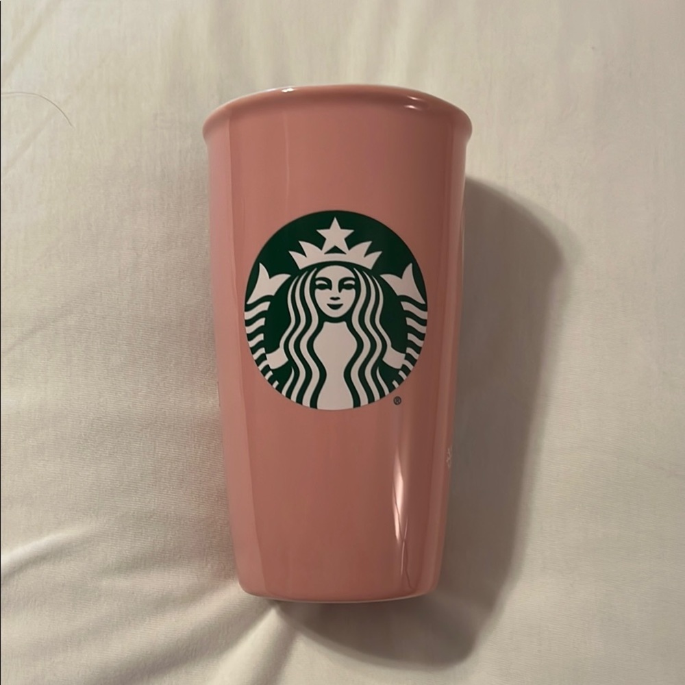 Starbucks Disneyland Parks Map Pink Ceramic Tumbler